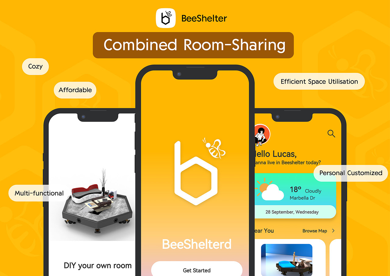 Beeshelter 共享办公间 交互设计