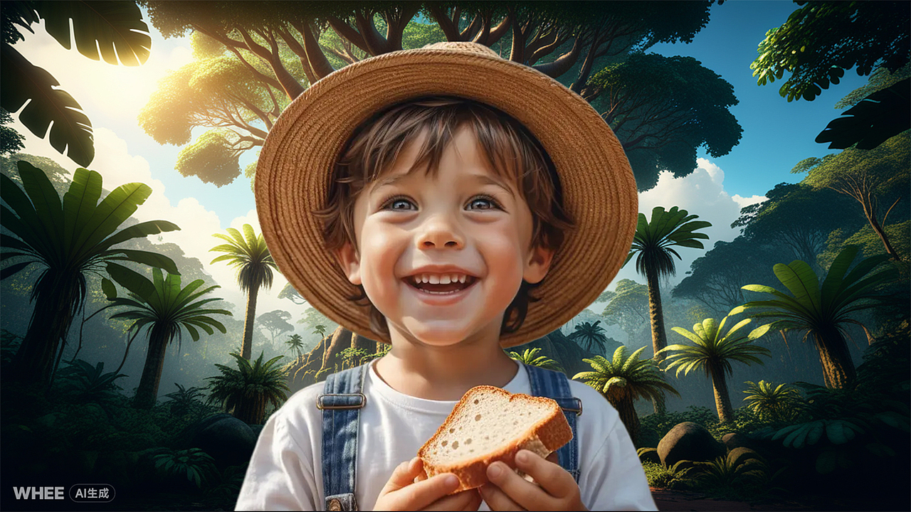 仙女阿卡很心疼,她在梦里安抚着小汤姆并告诉他,只要摘下面包树上的面包给妈妈吃,妈妈的病就会好起来。