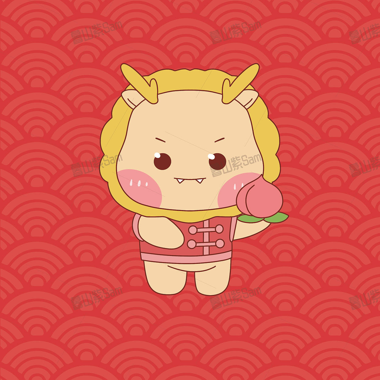 小龙IP卡通形象吉祥物龙设计