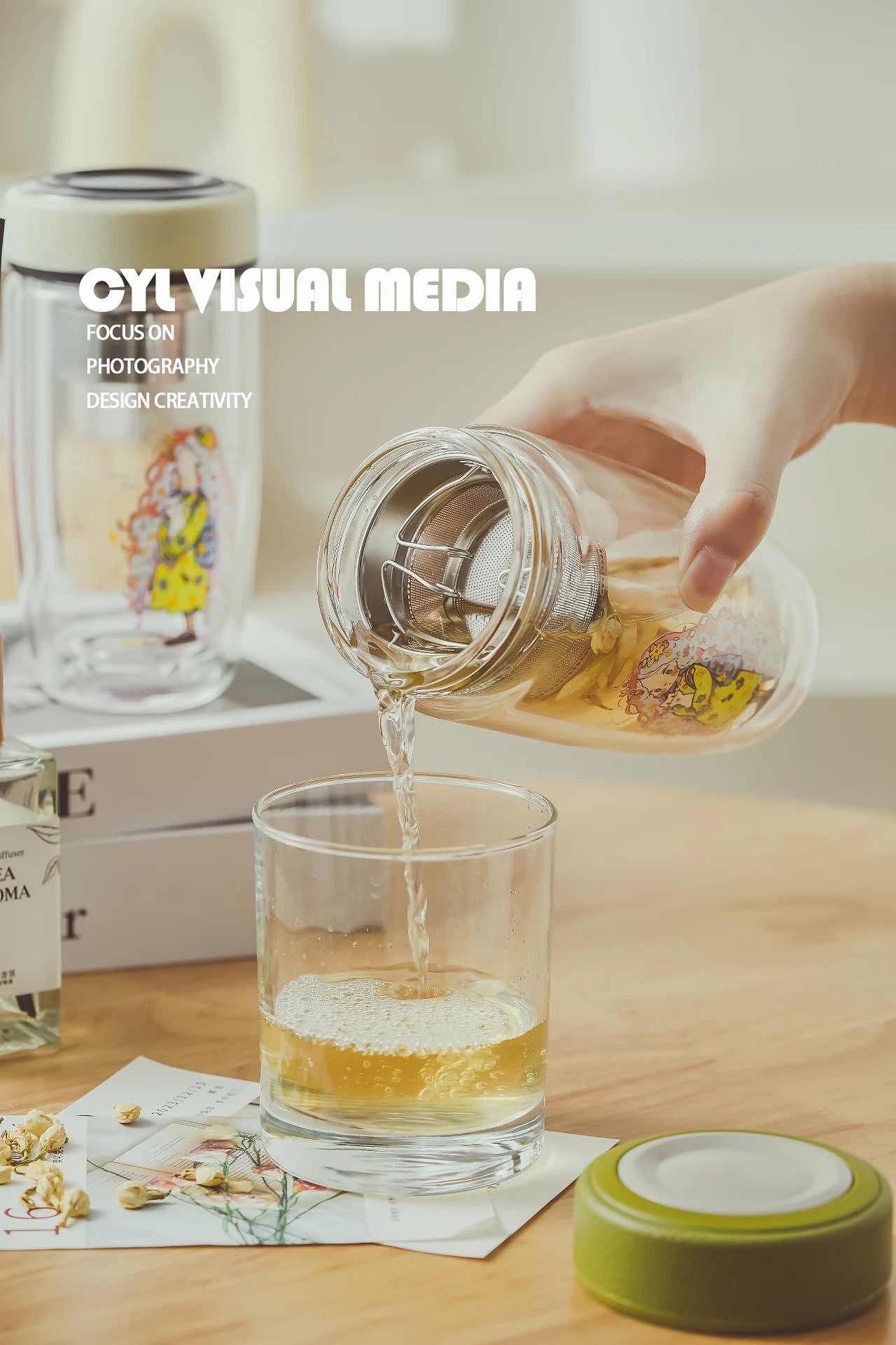 产品拍摄|泡茶玻璃杯