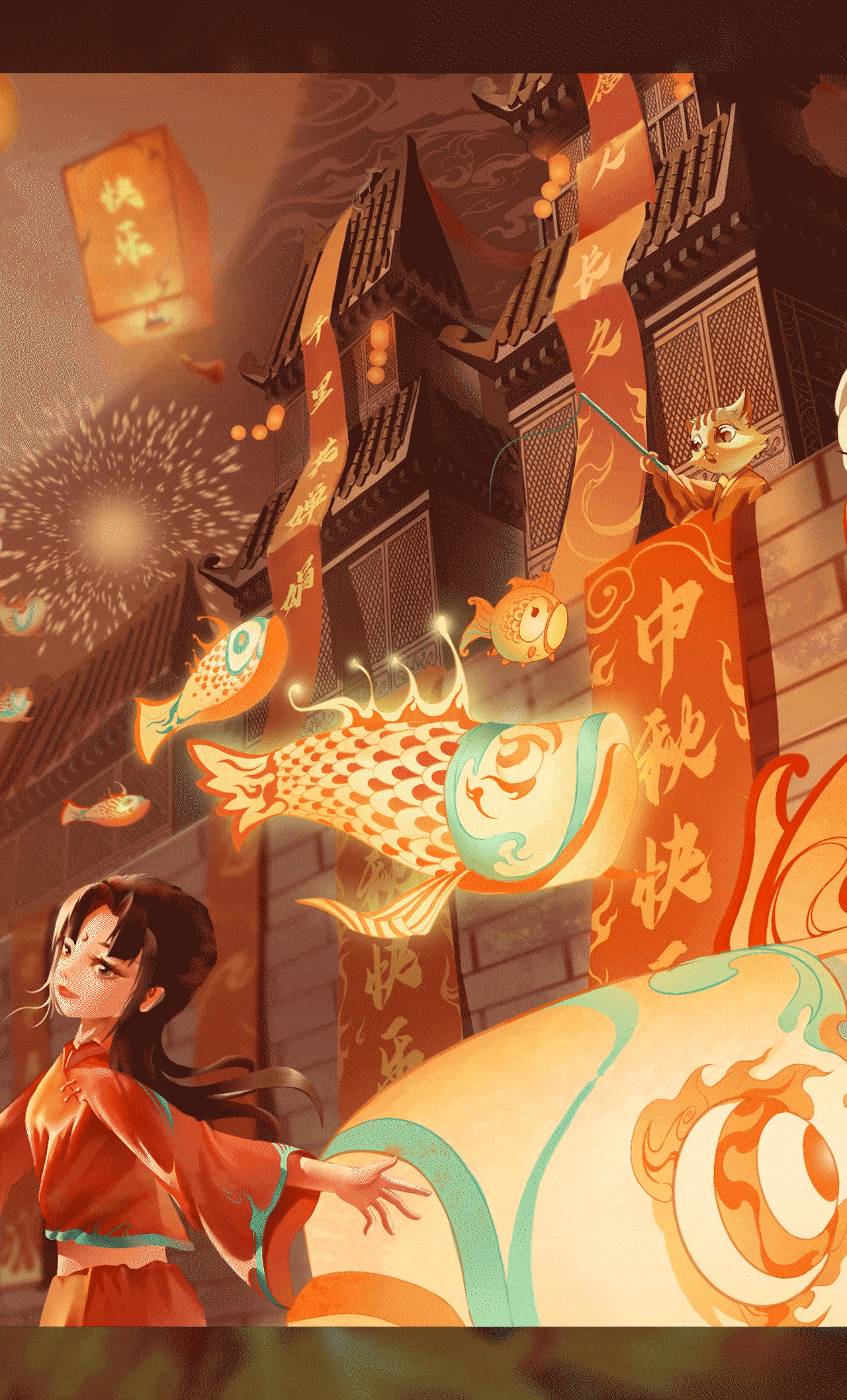 氛围感国风插画合集KV/小场景/立绘（图ZMzUxNzc3NzYw） - 商业插画 - 站酷设计师苏沐呀原创素材 - 站酷ZCOOL