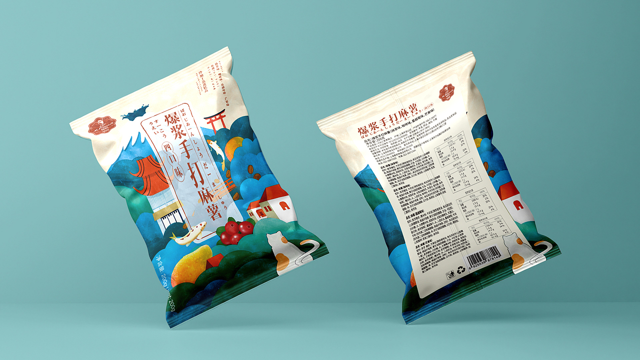 食品包装设计|麻薯包装设计