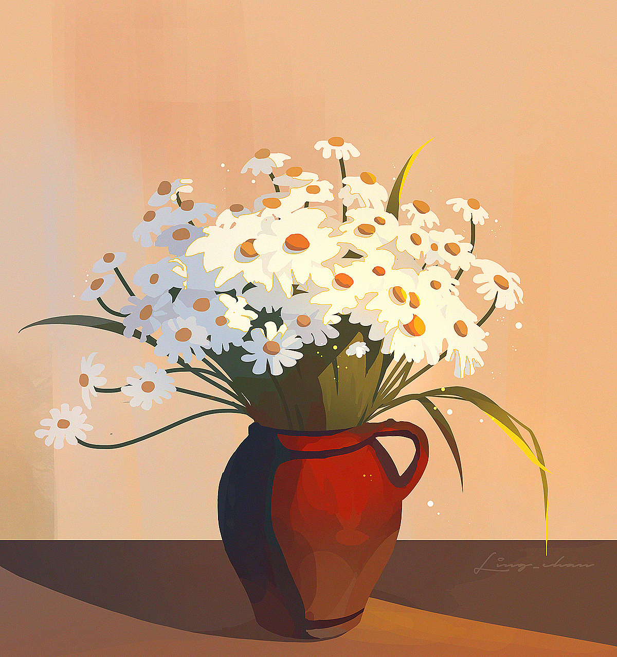 【色彩之旅-8】瓶中花（图ZMzE2OTAyOTIw） - 创作习作 - 站酷设计师木蝉emiiis原创素材 - 站酷ZCOOL