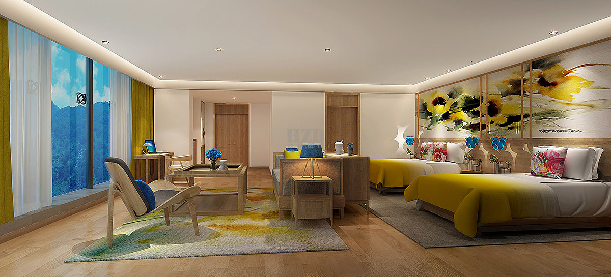 花田里精品民宿-西安酒店设计公司-红专设计（图ZMzAwMTEwNzky） - 酒店餐饮设计 - 站酷设计师红专设计更懂酒店原创素材 - 站酷ZCOOL