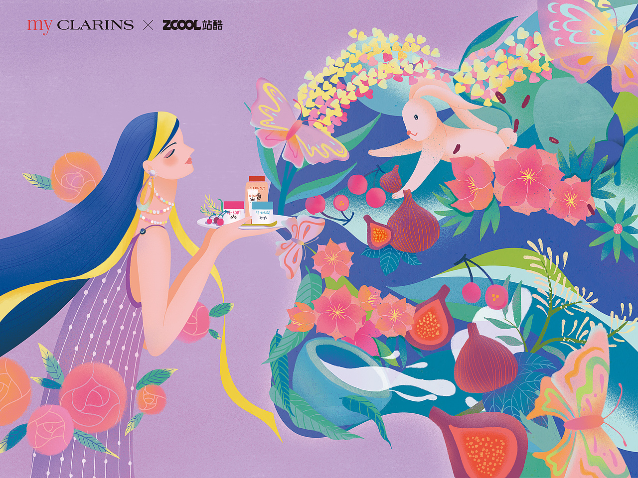 #my CLARINS 寻找天然好食肌#盘中肌密（图ZMjk3MjM0NTQ0） - 海报 - 站酷设计师关冰川原创素材 - 站酷ZCOOL