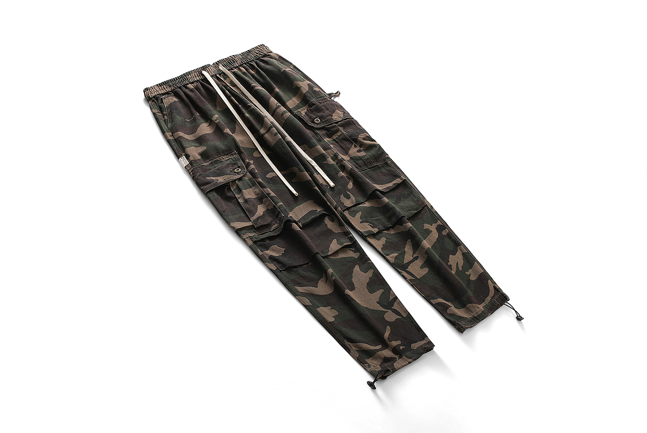 杭州服装摄影 裤子平铺白底图