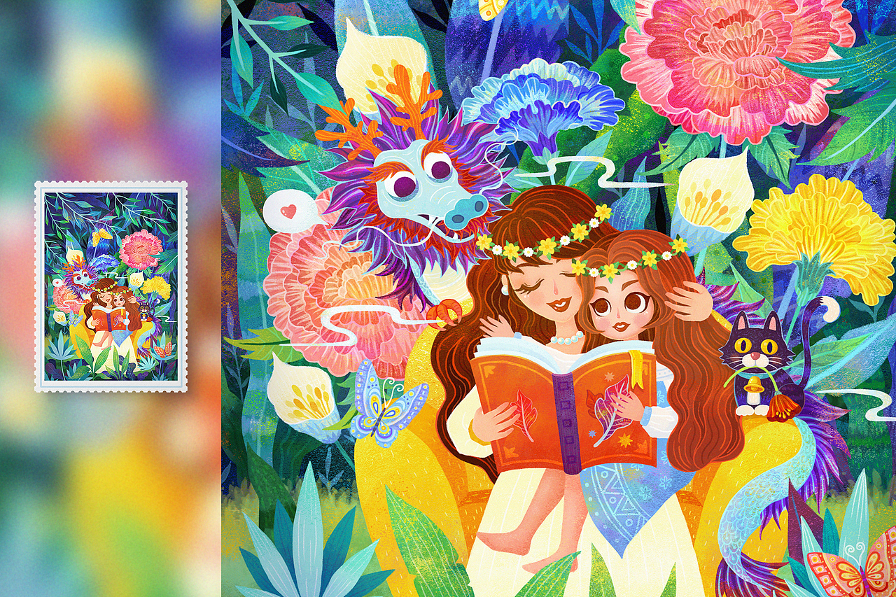 ~秘密花园系列插画——成长快乐~