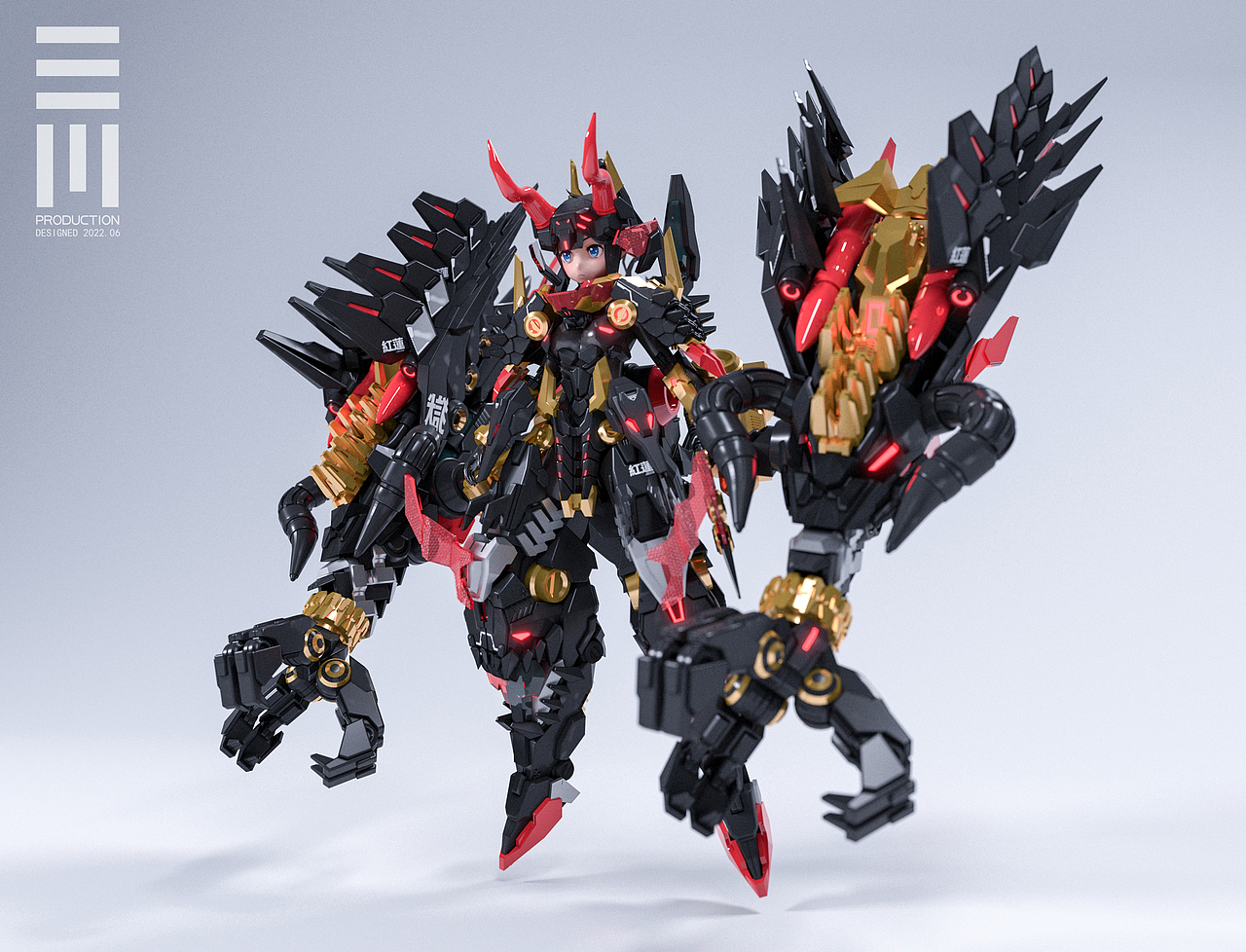 科幻机娘设计-殁狱红莲（图ZMzA0MTEyMDA4） - 人物/生物 - 站酷设计师三川sama原创素材 - 站酷ZCOOL