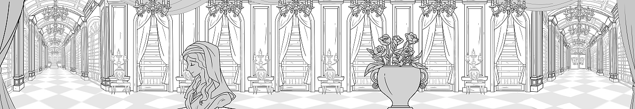 北美动画风格的Layout背景