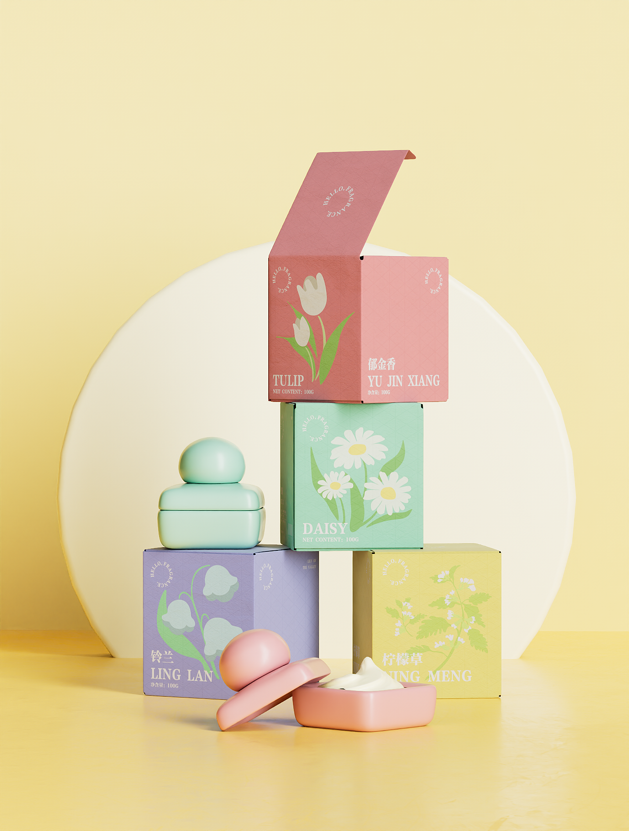 简笔插画/可爱的护手霜包装设计（图ZMzMyMzk3OTgw） - 包装 - 站酷设计师YeemyYe原创素材 - 站酷ZCOOL