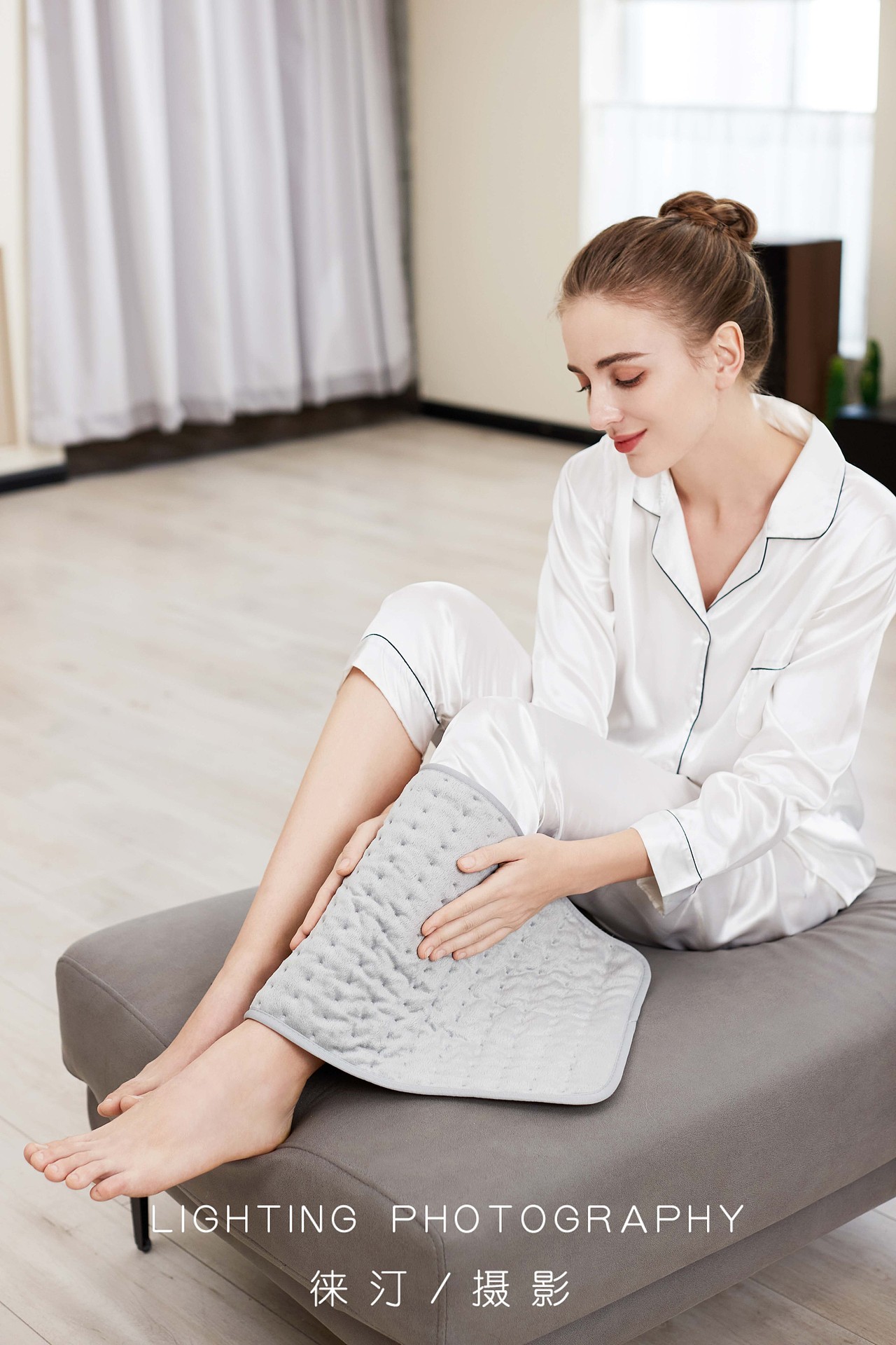 亚马逊产品图拍摄,毯子披肩拍摄,护肩模特图摄影