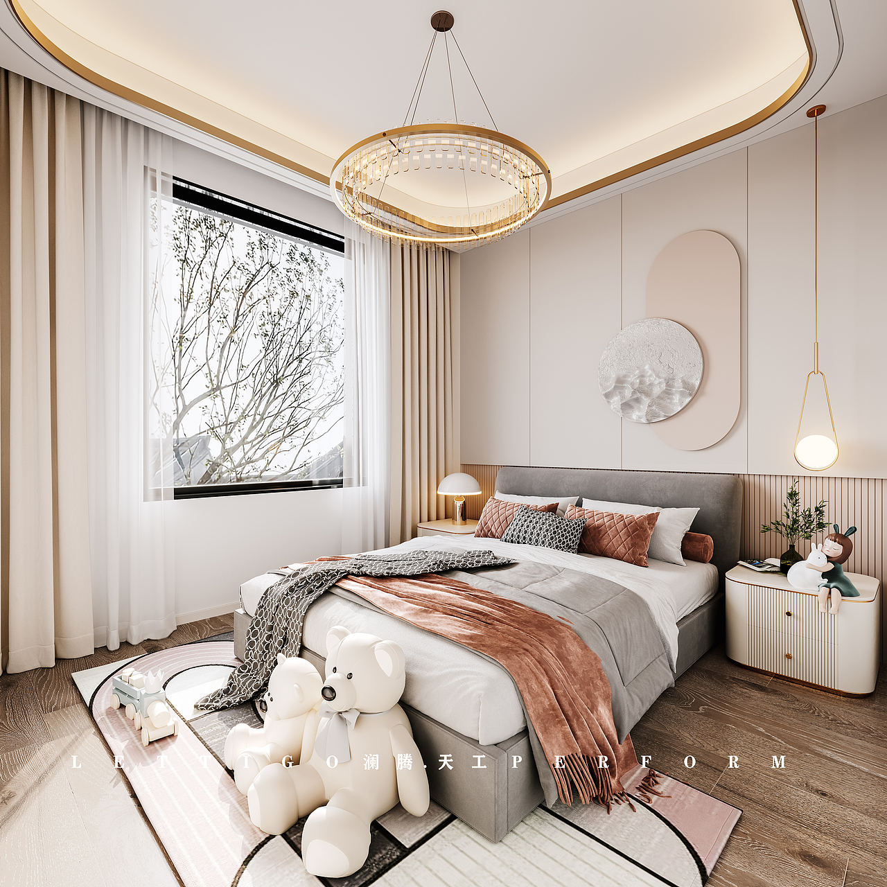 新作|宁静雅致的新中式跃层别墅