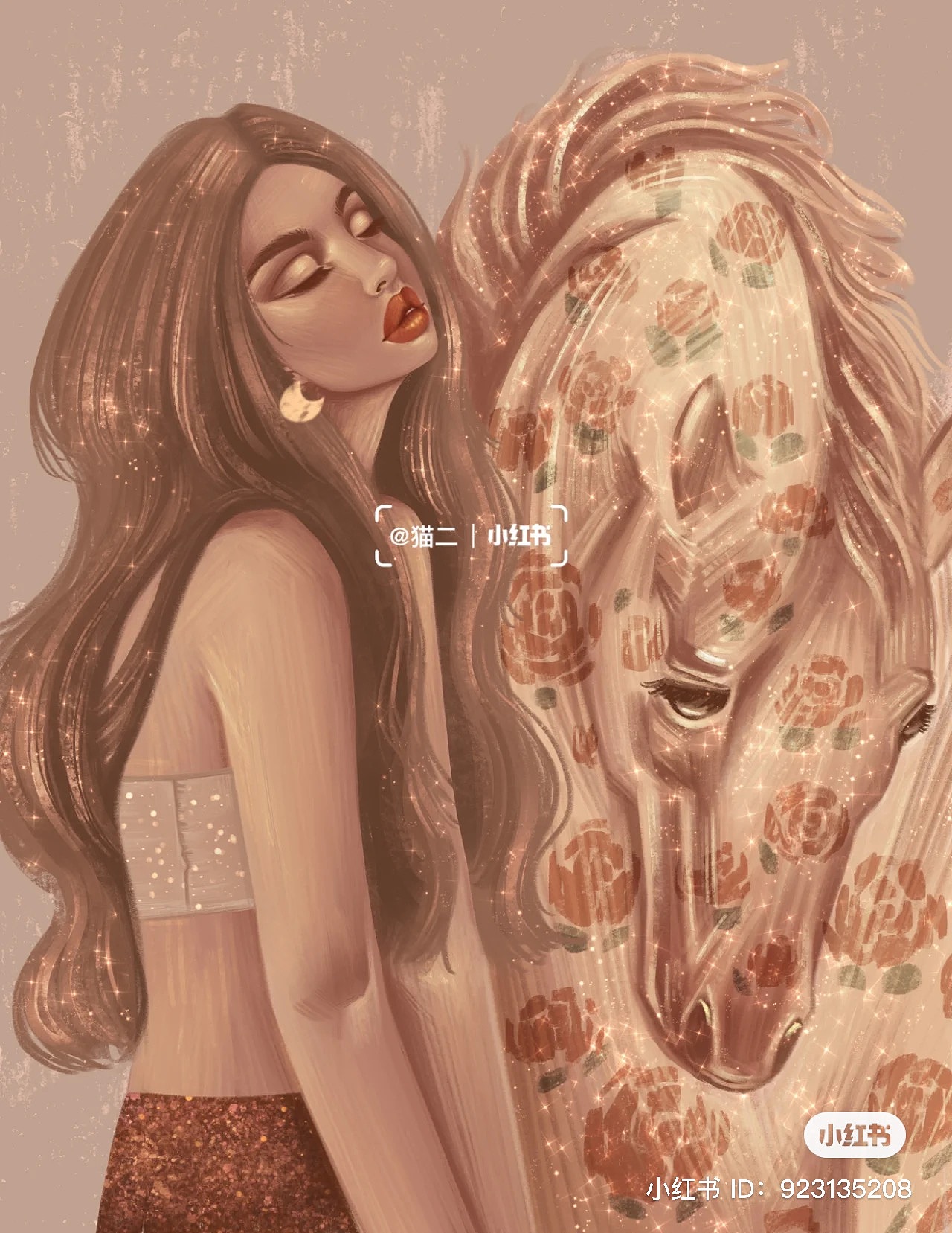 复古风女孩和动物（图ZMzE5MDYxMTE2） - 商业插画 - 站酷设计师猫二yufu_am原创素材 - 站酷ZCOOL