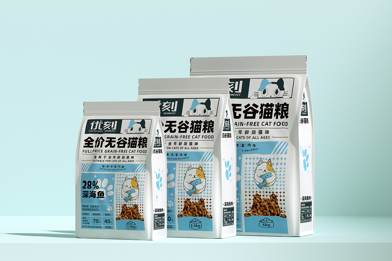 优刻猫粮系列包装设计（图ZMzMxMDU2NTcy） - 包装 - 站酷设计师妙创设计原创素材 - 站酷ZCOOL