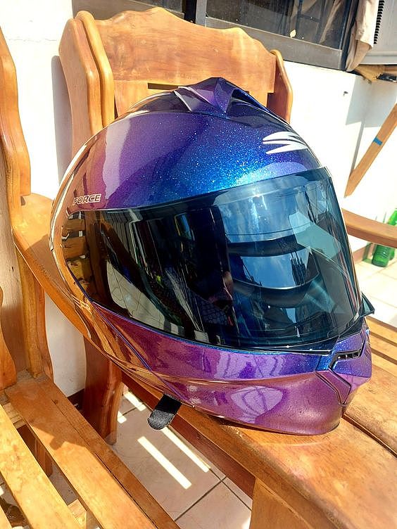 【头盔改色】单色特效漆-变色龙漆