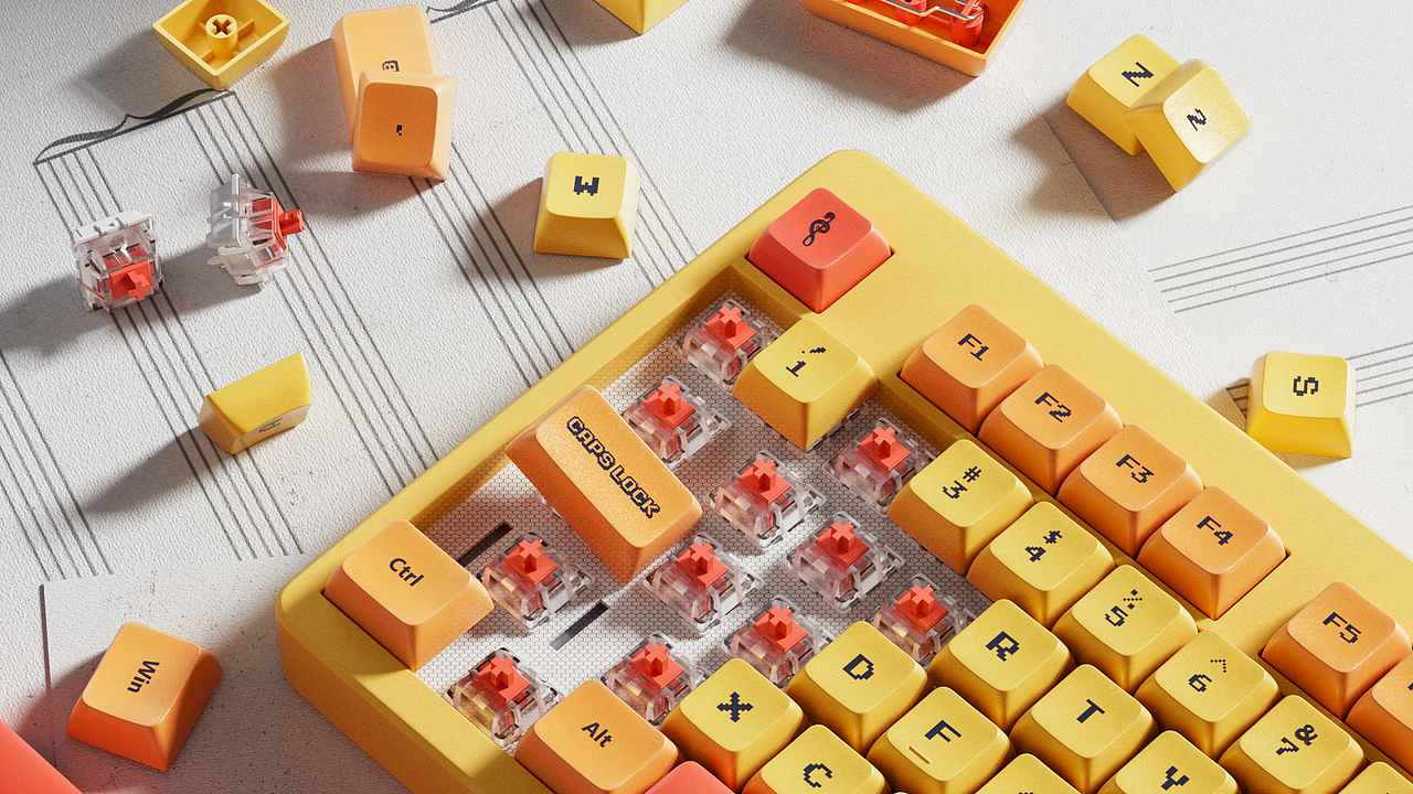 一组键盘渲染（图ZMzY2NTk4NTU2） - 产品 - 站酷设计师春江花月明原创素材 - 站酷ZCOOL