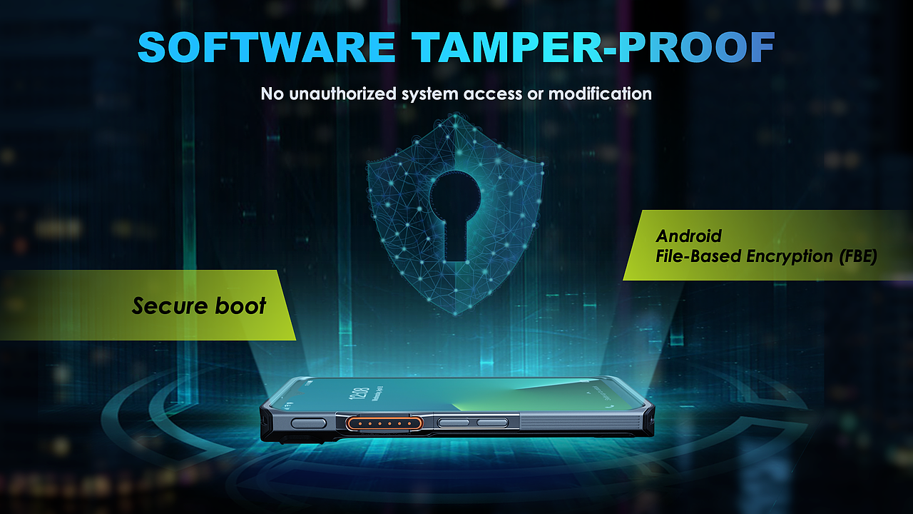 智能通信设备-产品发布PPT-科技风/蓝绿色/深色风格