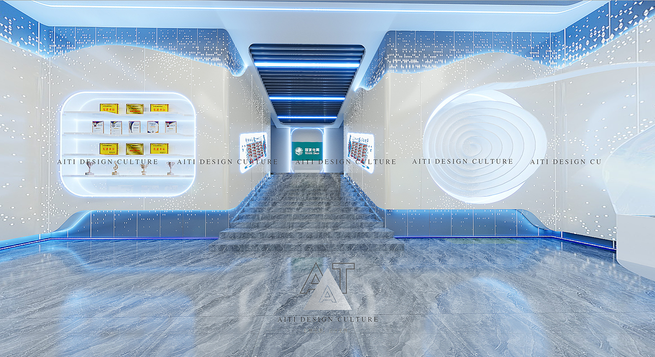 展厅设计|现代科技感宣传展厅设计