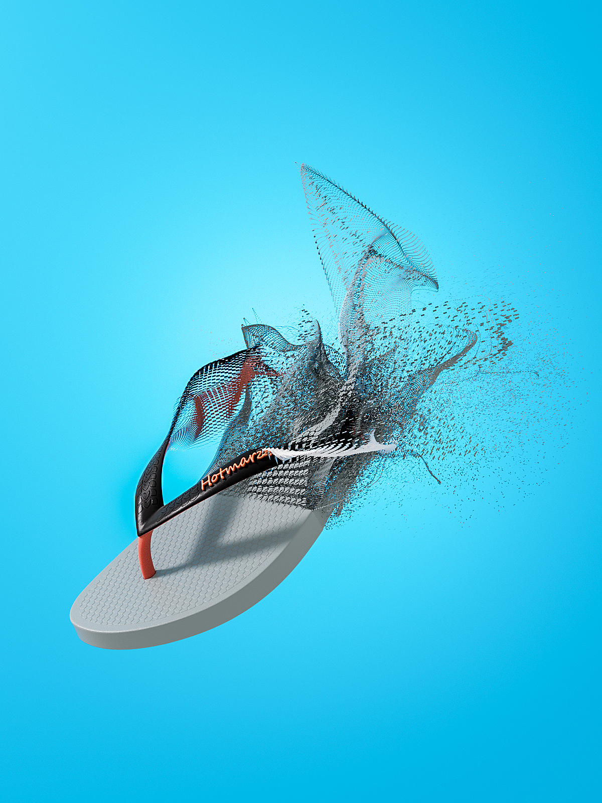 人字拖建模渲染