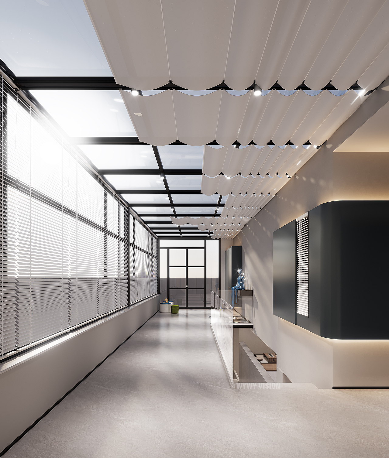 工作 | 住宅 | 现代极简效果图