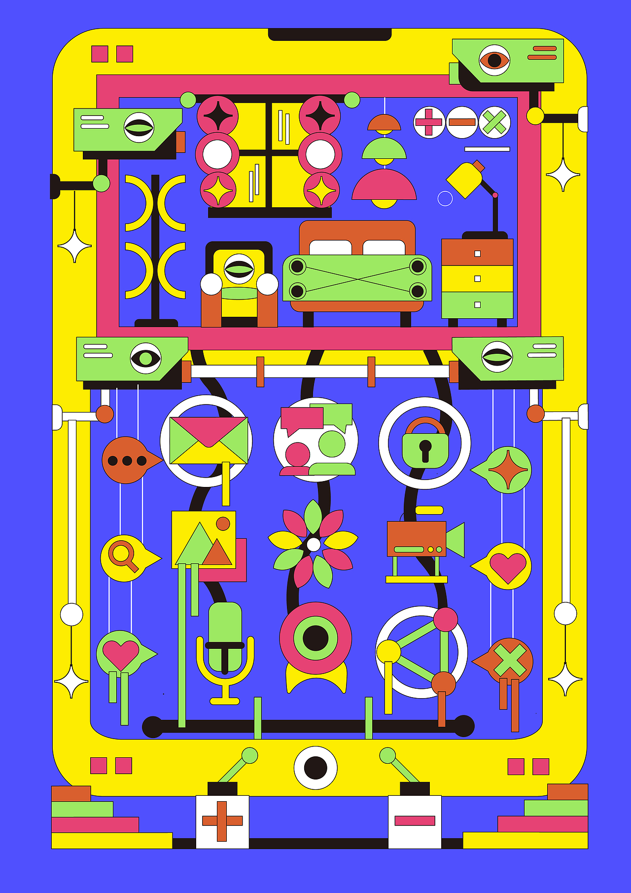 新世界——图形插画设计（图ZMzY3OTQyMTA4） - 新锐潮流插画 - 站酷设计师yu_rui0原创素材 - 站酷ZCOOL