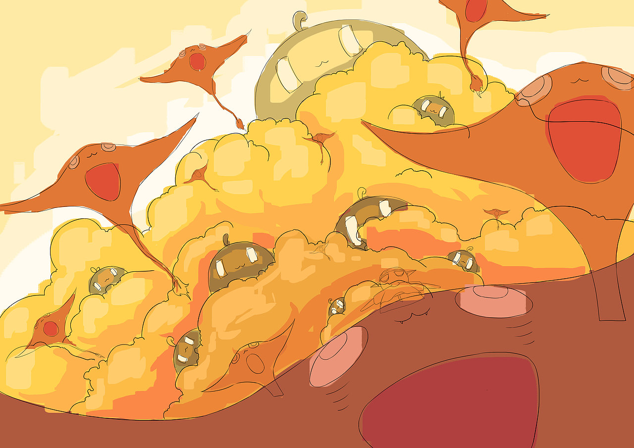 以前的图拿来练配色