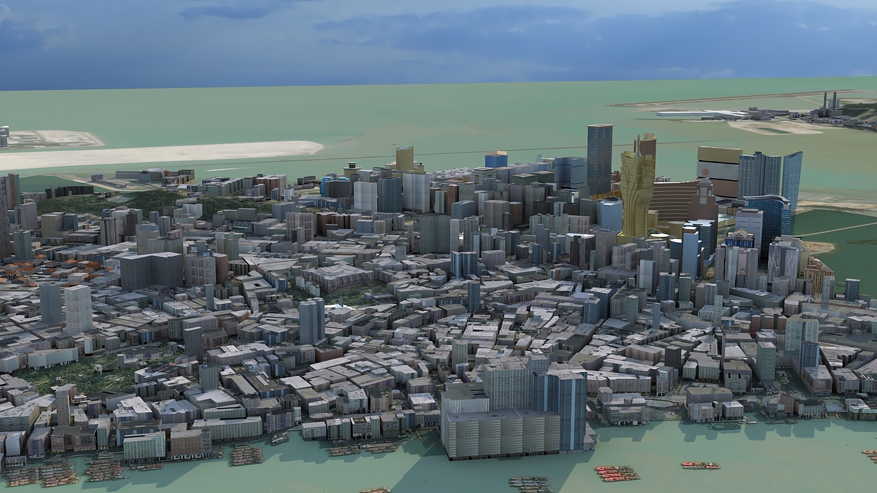 澳门3d城市模型