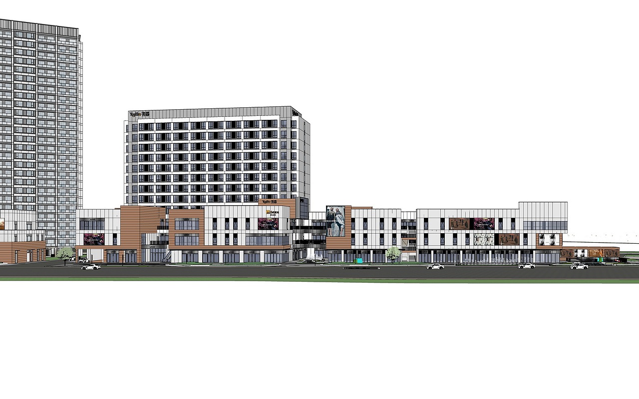 华润置地商业住宅公寓综合体SU模型下载