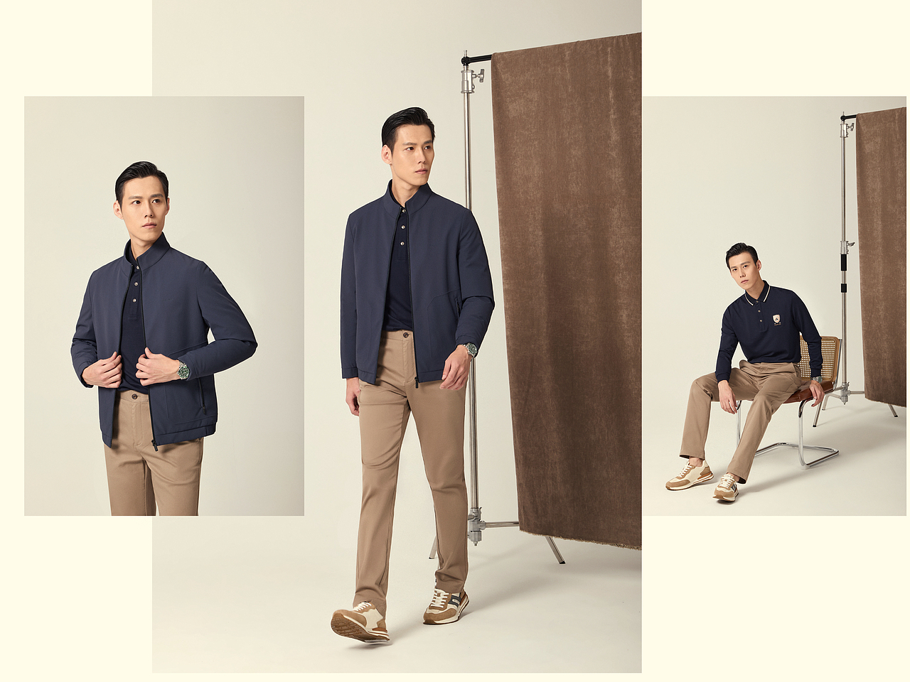 意大利商务男装2022秋冬lookbook模特大片拍摄