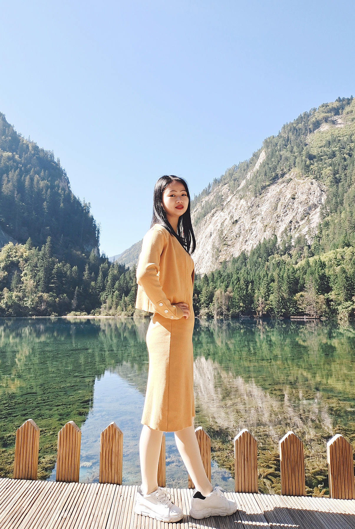 九寨沟旅游照（图ZMzA1NTA2NTMy） - 人像摄影 - 站酷设计师欧阳薇薇原创素材 - 站酷ZCOOL