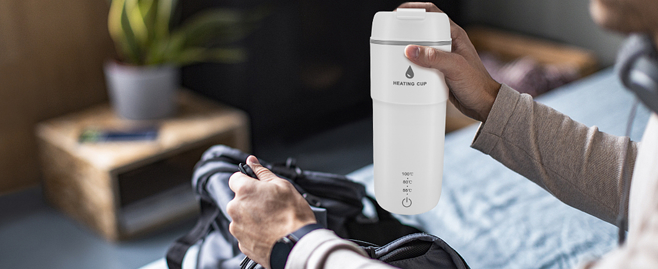 电动热水杯 亚马逊主图 A+