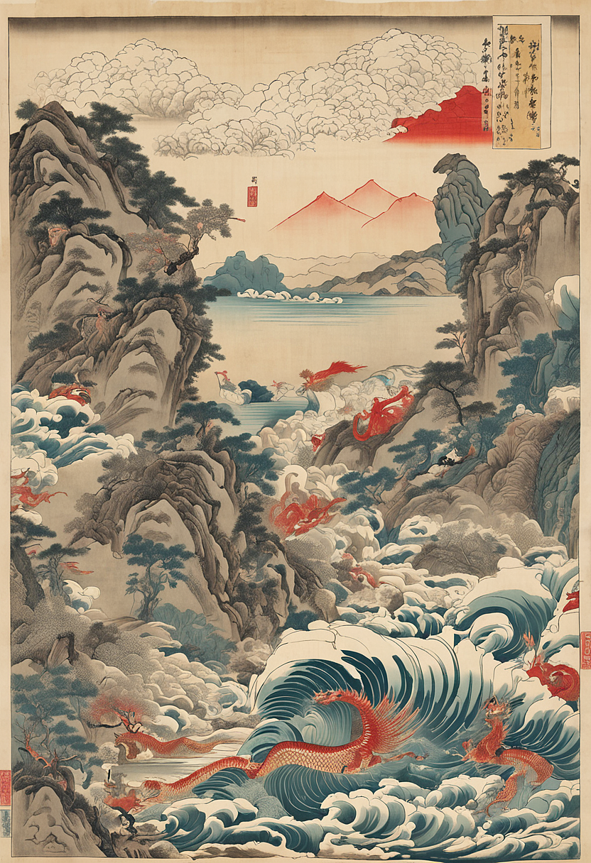 midjourney文生图系列插画海报