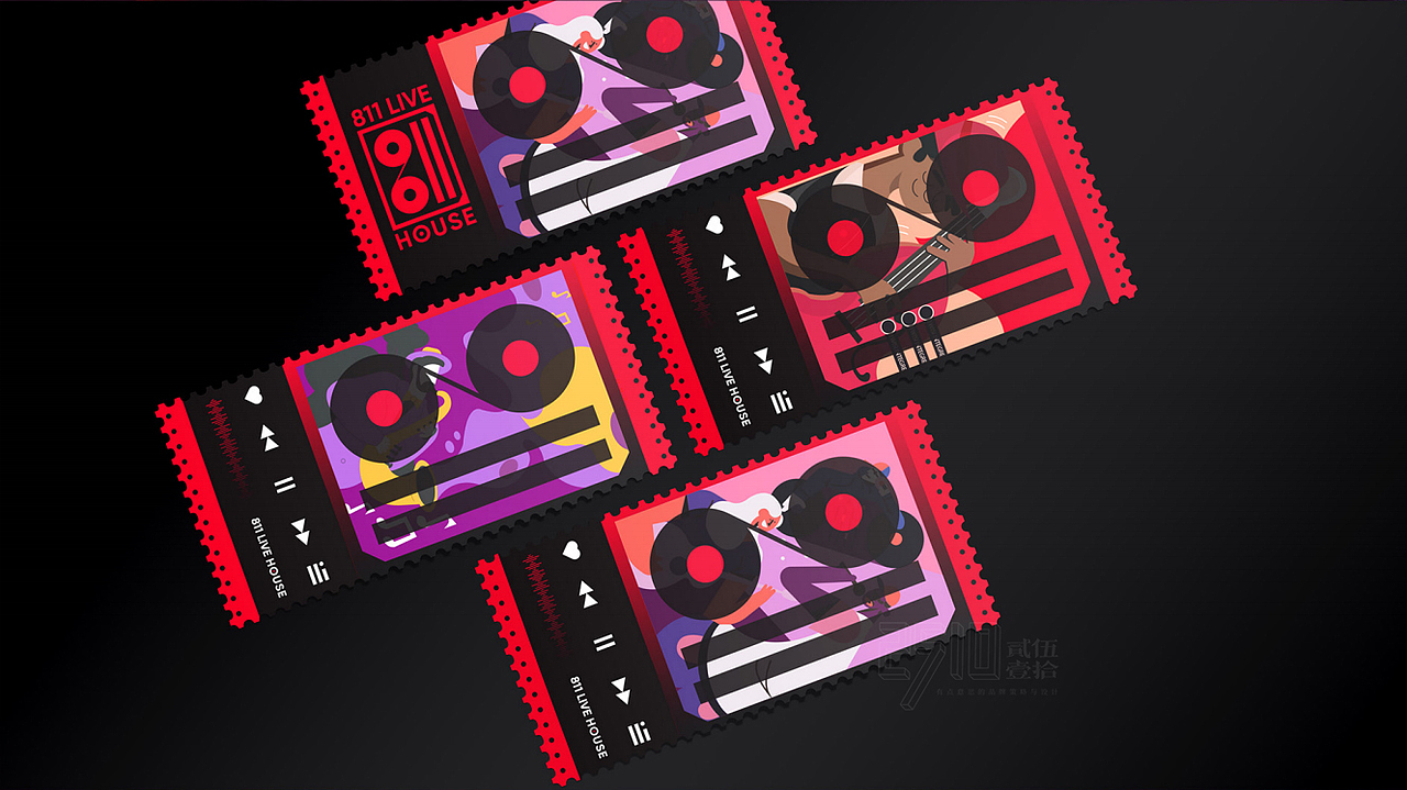 811livehouse x贰伍壹拾 | 视觉锤激发情绪代入（图ZMzMyNTU2MTc2） - 品牌 - 站酷设计师2510贰伍壹拾原创素材 - 站酷ZCOOL
