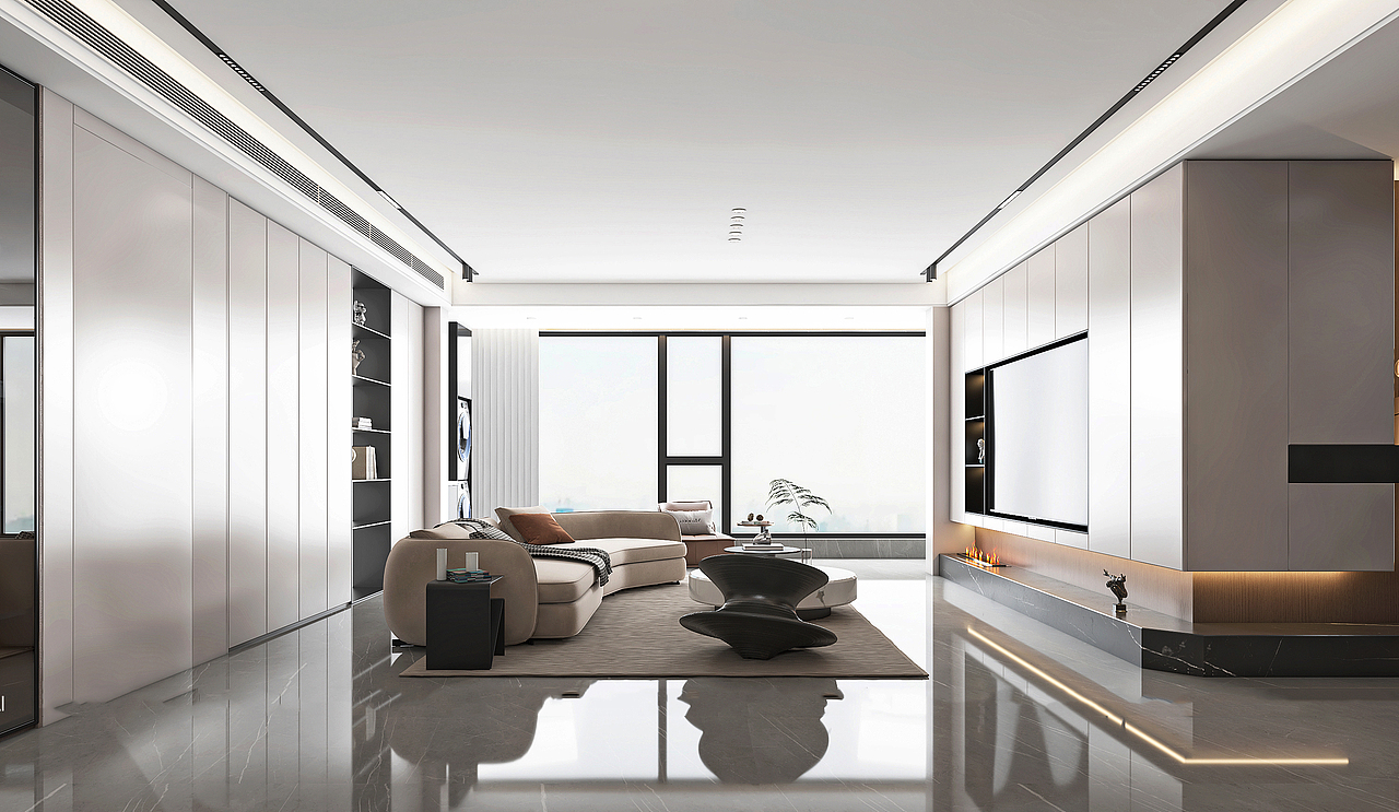 济宁融创1917装修效果图188平户型（图ZMzYzNjgzNTYw） - 家装设计 - 站酷设计师济宁装修效果图原创素材 - 站酷ZCOOL