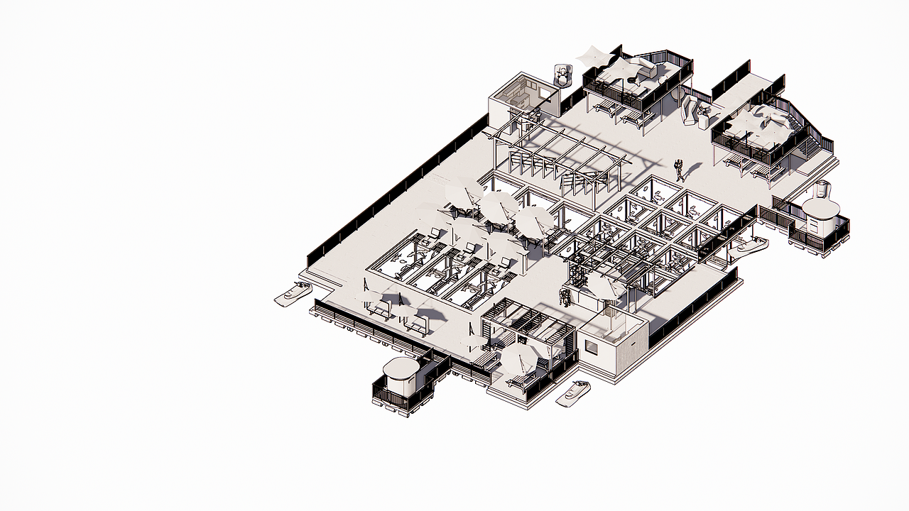 #2022青春答卷#“游牧浮栖”疍家特色渔排（图ZMzA2MDY0ODA4） - 景观设计 - 站酷设计师三亚学院艺术学院原创素材 - 站酷ZCOOL