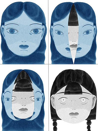 系列插画｜阴影自我（图ZMzM2NTQ4ODI0） - 艺术插画 - 站酷设计师橘盐Yann原创素材 - 站酷ZCOOL