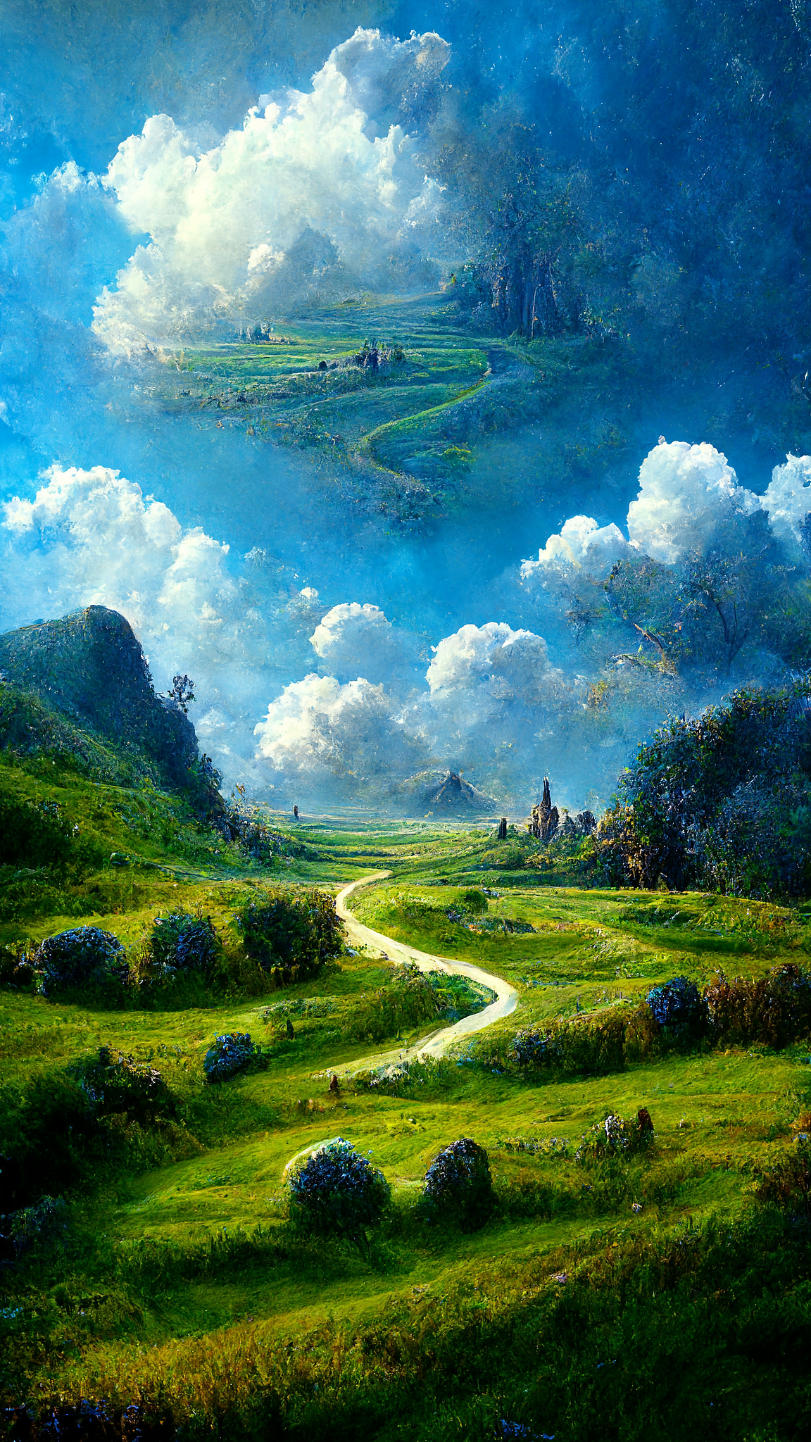 #原创作品 AI眼中的蓝天白云