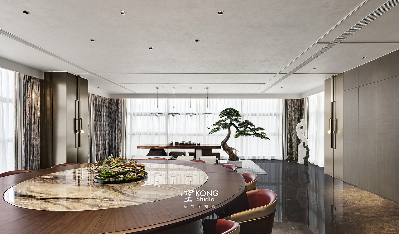 空与间摄影 | 与艺术共生 X 餐饮会所空间
