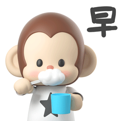 LuckyMonkey3d表情包（图ZMzMwMTM1OTI0） - IP形象 - 站酷设计师瘦鱼567原创素材 - 站酷ZCOOL