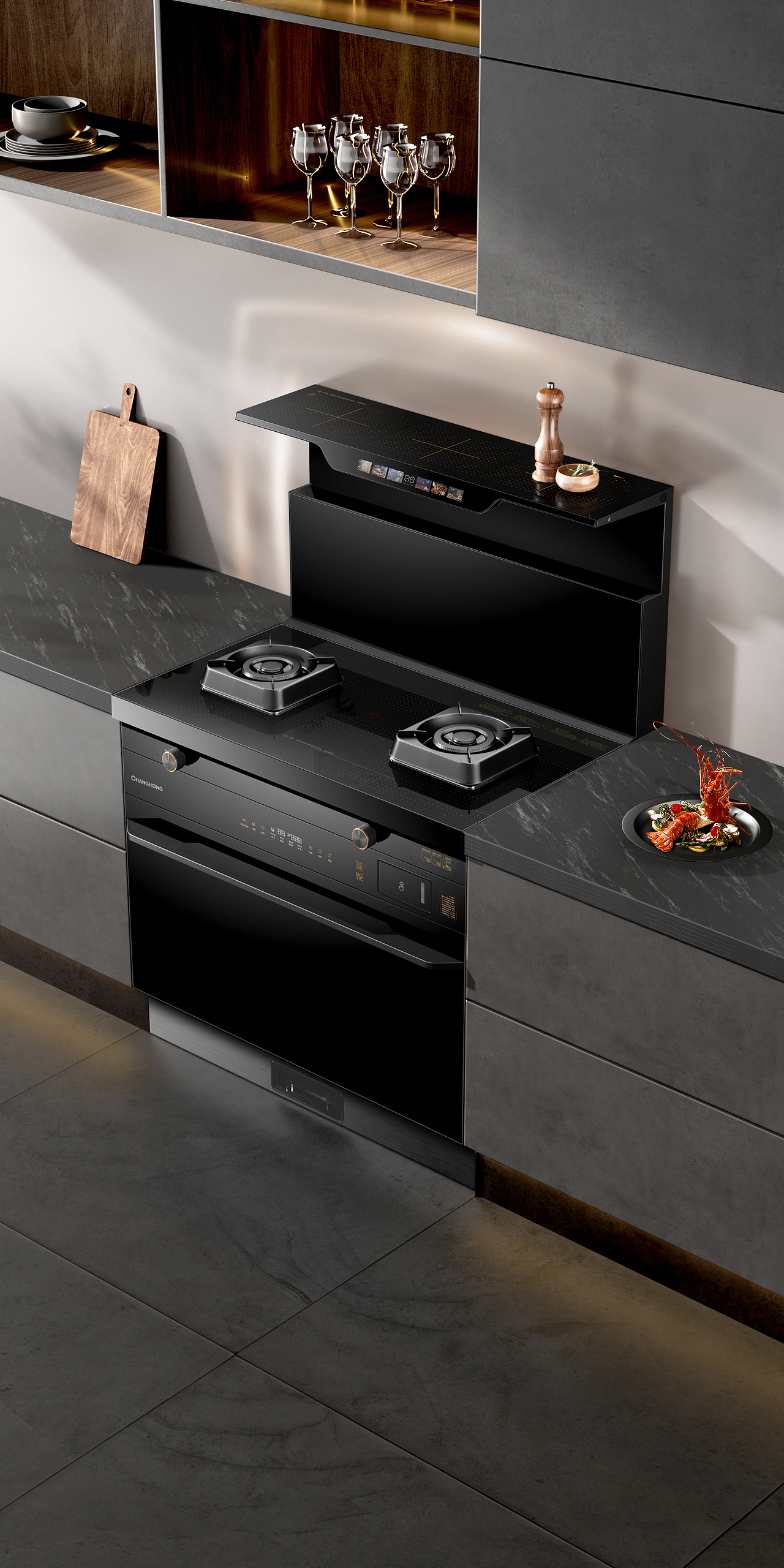 记录一波 烟机+灶具+集成灶+净水器 渲染与详情都有（图ZMzQwOTU0MTM2） - 电商 - 站酷设计师打杂小弟原创素材 - 站酷ZCOOL