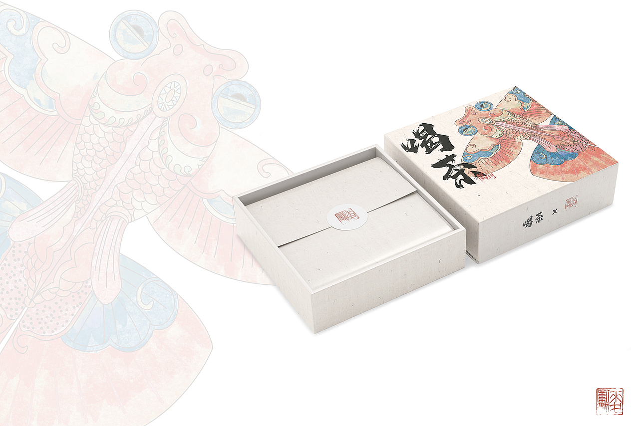 喝茶 包装插画设计