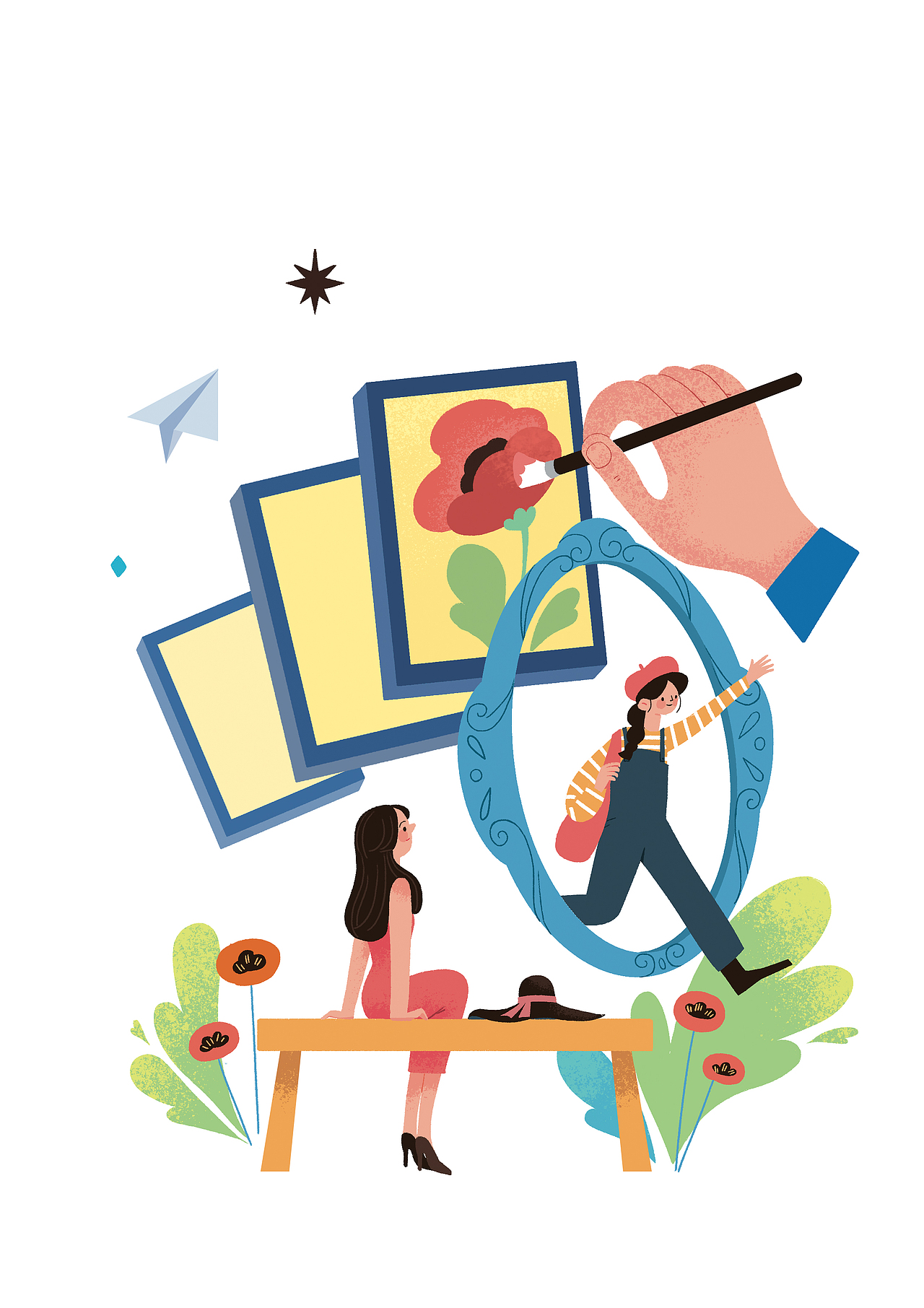 杂志封面（图ZMzEwMjkxOTEy） - 儿童插画 - 站酷设计师白开水工作室原创素材 - 站酷ZCOOL