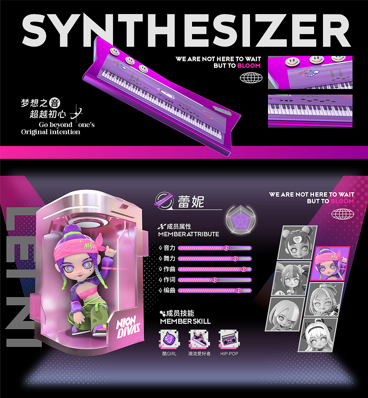 【虚拟女团】NION DIVAS——可授权（图ZMzQ5MTk2NTg0） - IP形象 - 站酷设计师BOOOM本末原创素材 - 站酷ZCOOL