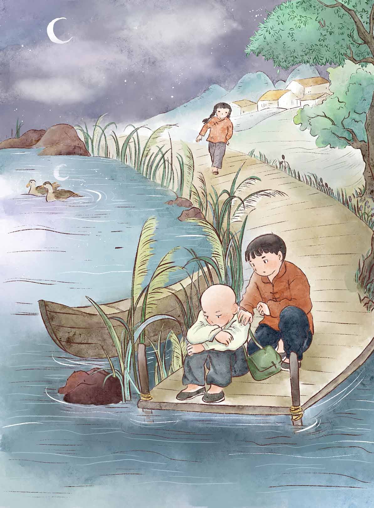 儿童文学《草房子》插画