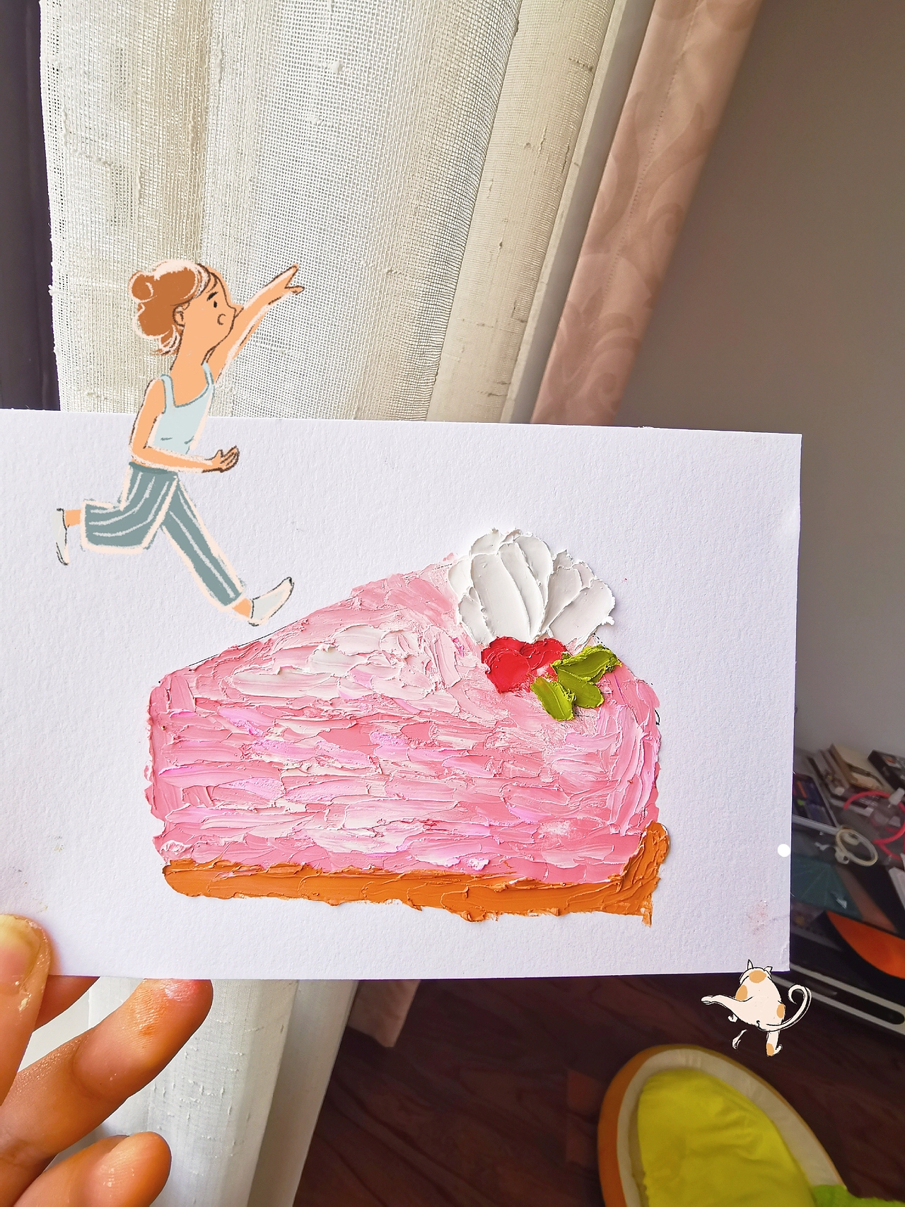 【油画棒】蛋糕