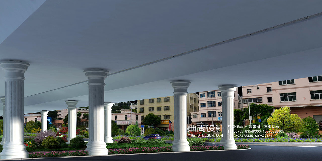 立交效果图1立交++-2 互通立交设计