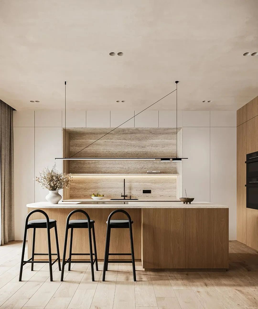 家装案例赏析——原木侘寂风，让家成为心灵的避风港（图ZMzY3ODgxMDMy） - 家装设计 - 站酷设计师成都有木设计原创素材 - 站酷ZCOOL