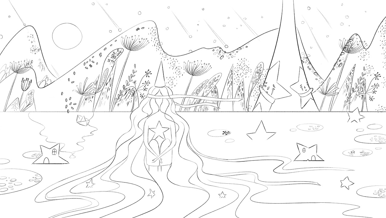 星星掉进了湖里