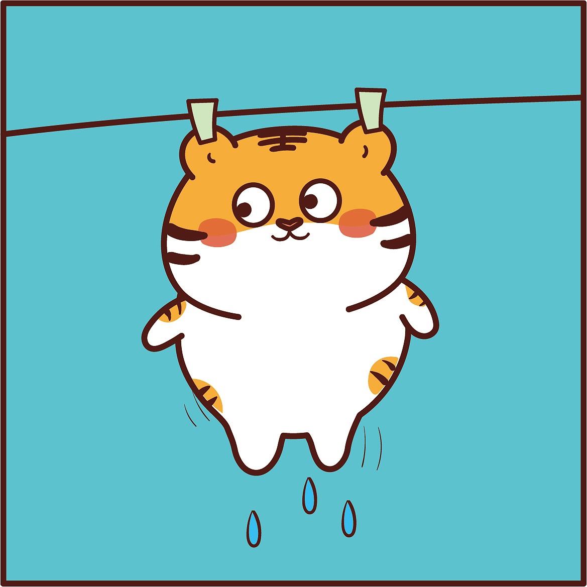 让我们晒晒 卡通可爱老虎兔子图片头像 虎萌萌