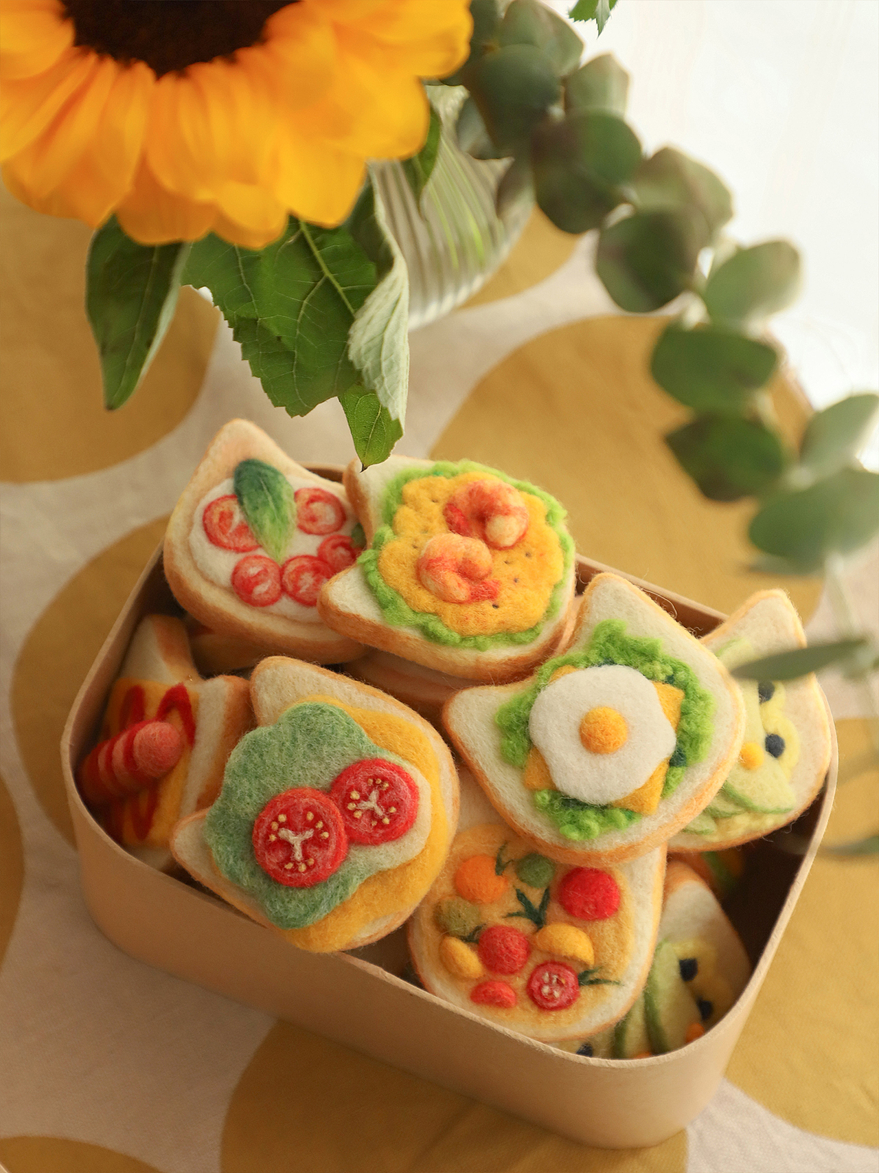 囍囍的羊毛毡 之 猫咪吐司片